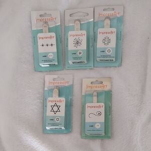 Lot Of 5 ImpressArt Metal Stamps